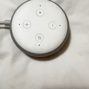 Amazon Echo Dot White and Gray